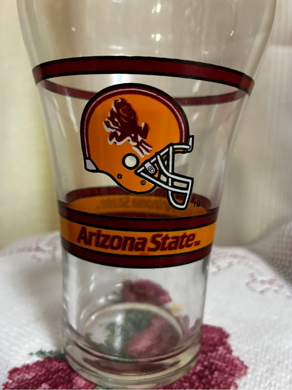 Arizona State Sun Devils Coca-Cola Gold & Maroon Pint Glass